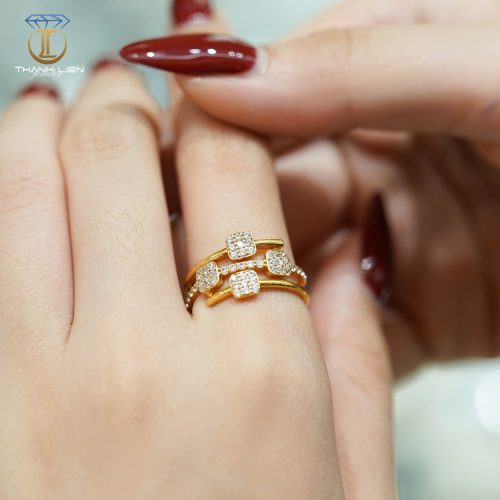 Bst Nhẫn Vàng Nữ 18k 3