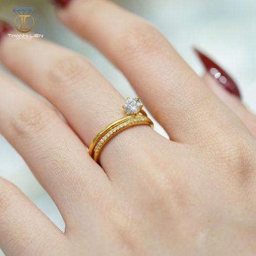 Bst Nhẫn Vàng Nữ 18k 4