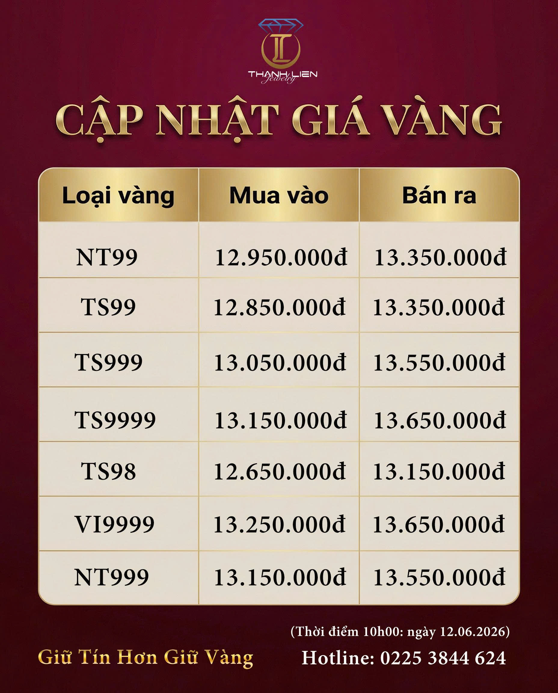 Vàng Thành Liên Hải Phòng