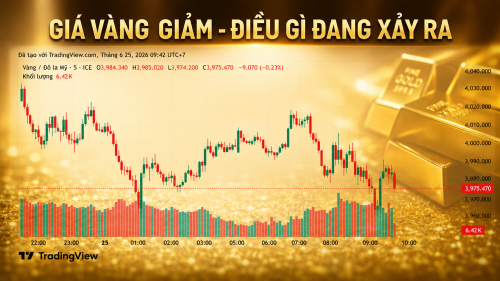 Giá vàng thế giới giảm về vùng thấp nhất nhiều tháng, điều gì đang xảy ra?